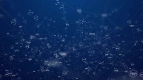 Hintergrund der digitalen Datenverbindung 4K