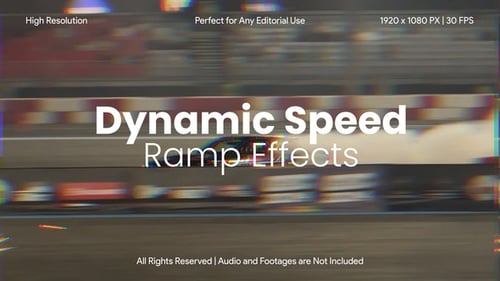Dynamic Speed Ramp Effects Pack for After Effects