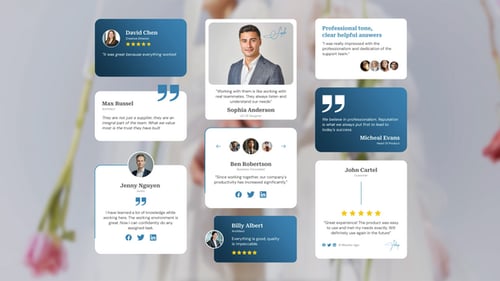 Testimonials, Reviews & Quotes - After Effects Template