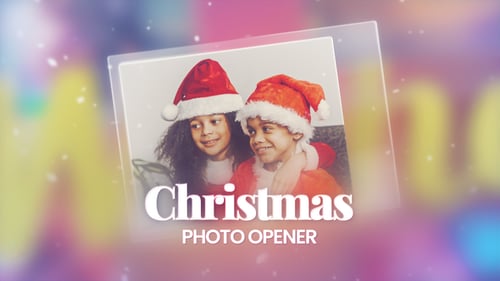 Christmas Photo Opener — Glass Frames Style