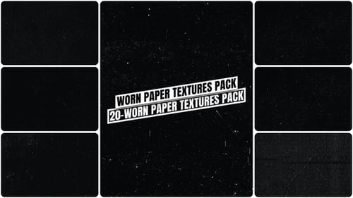20 Worn Paper Textures Pack | MOGRT