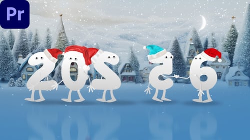 Happy New Year Cartoon 2026 | MOGRT