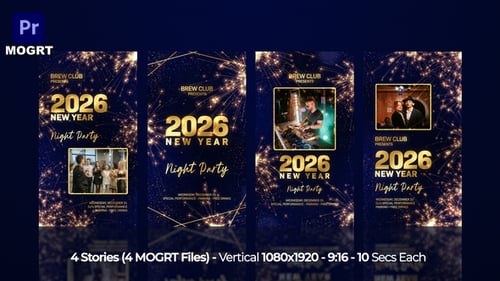 New Year Instagram Stories MOGRT