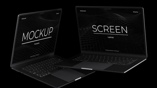 Laptop Mockup MOGRT