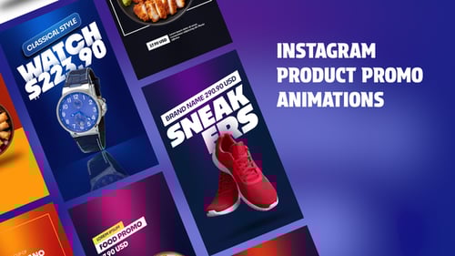 Instagram Product Promo Animations | Vertical Resolutions