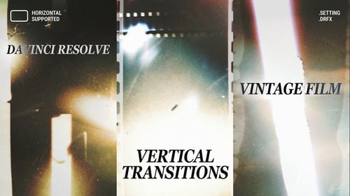 Vertical Vintage Film Transitions | Davinci Resolve Macros