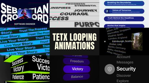 Looping Text Animations Pack