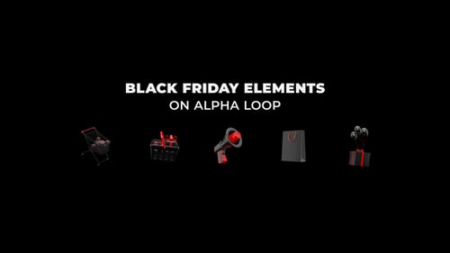 Pack Of Black Friday Elements On Alpha Loop