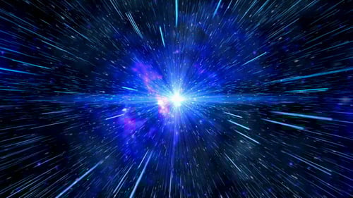 Galactic Warp Speed Journey to a Vibrant Space Nebula