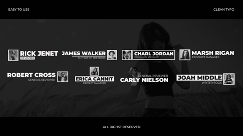 Clean Minimal Professional Lower Thirds with Photo Placeholders