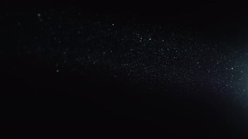 Abstract Sparkling Particles Background in Dark Space