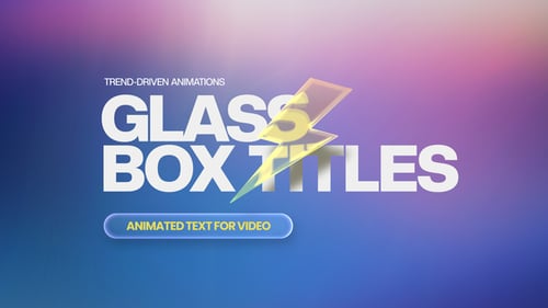 Dynamic Text Titles with Glossy 3D Shapes