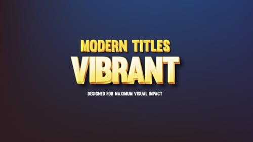 Dynamic 3D Text Titles with Retro & Modern Styles