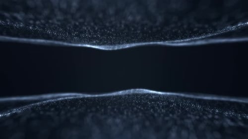 Dark Glittering Particles Frame Background