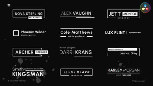 Lower Thirds Minimalist \ DR