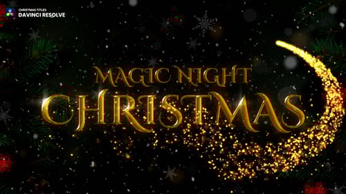 Christmas Titles Davinci Resolve
