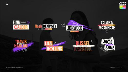 Lower Thirds Scribble \ FCPX