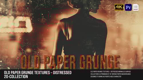 Old Paper Grunge Textures – Distressed Wrinkled Surface Collection For FCPX