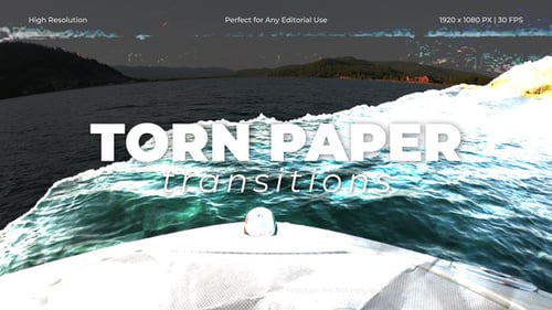 Torn Paper Transitions Pack for After Effects