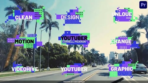 Dynamic Pixelated Lower Thirds Titles for Digital Content