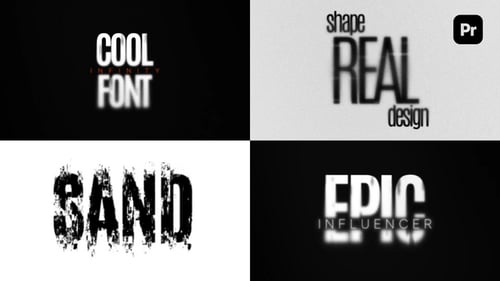 Sand Noise Text Animations | MOGRT