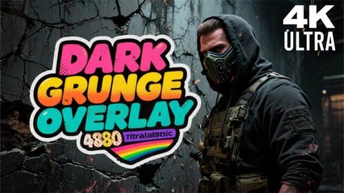 Dark Grunge Wall Textures Overlay Pack For FCPX