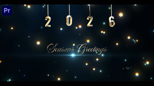 2026 New Year Opener with Sparkling Golden Text