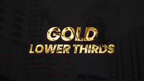 Gold Lower Thirds