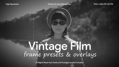 Vintage Film Frame Overlay FX for After Effects
