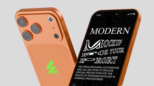 Dynamic Animated Smartphone Mockup for App UI Presentation