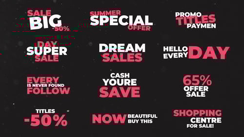 Colorful Kinetic Titles