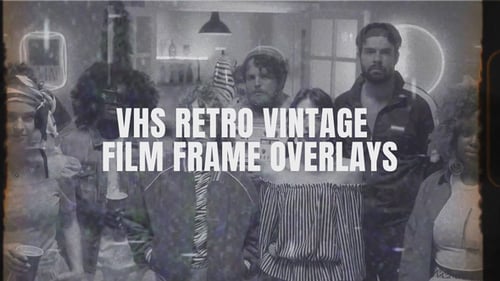 VHS Retro Vintage Film Frame Overlays | MOGRT