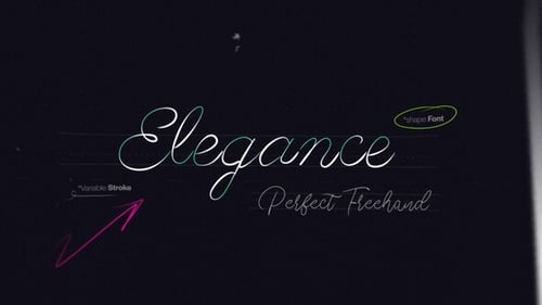 Elegant Text Write On Tool | 7 Custom Shape Fonts with Perfect Freehand Scribble Animation