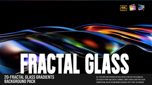 20-Fractal Glass Gradients Background Pack FCPX