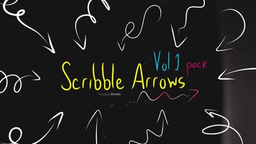 Hand-Drawn Doodle Arrows Animated Pack for Motion Graphics