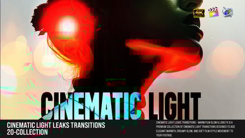 Cinematic Light Leaks Transitions – Warm Film Glow & Lens FX For FCPX