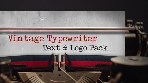 Vintage Typewriter - Text & Logo Pack