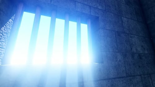 Bright Blue Rays Light From The Window 11