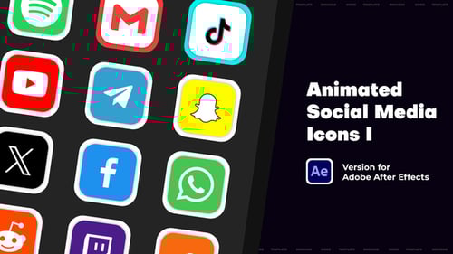 Animated Social Media Icons I
