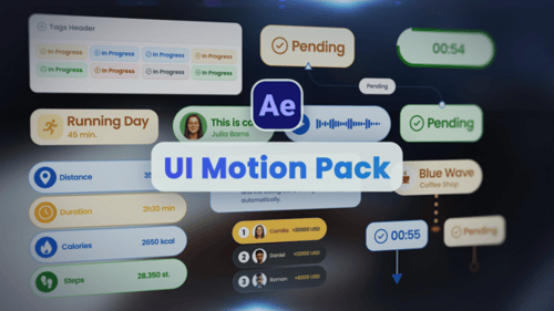 UI Motion Pack – Tags, Timers, Stats, Map Pointers, Messages, Nodes and Data Overlays