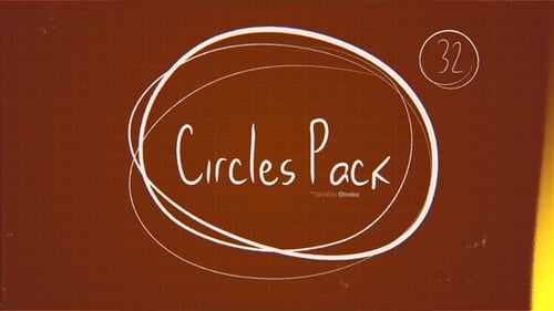 Circles Pack Scribble Elements | 32 Doodle Animations MOGRT