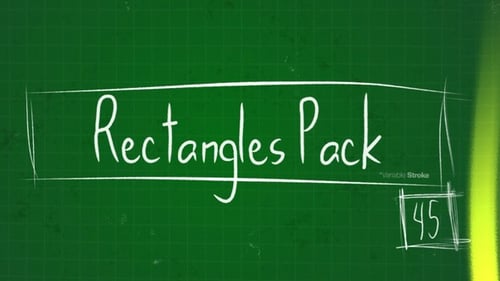 Rectangle Frames Pack Scribble Elements | 45 Doodle Animations MOGRT