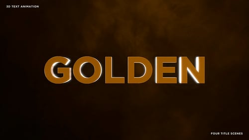 Animação de texto 3D