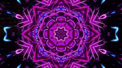 Red Blue Neon Motion Background Vj Loop.