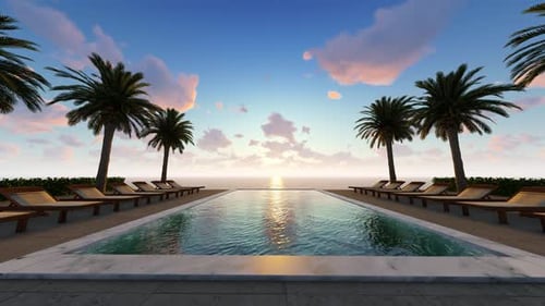 Sonnenaufgang im Urlaub