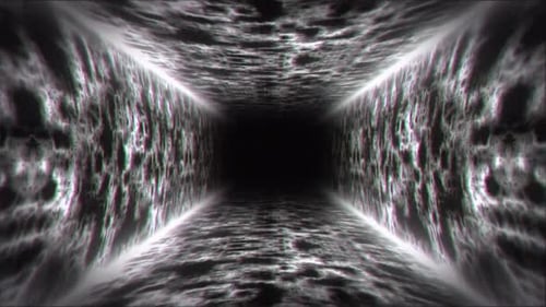 Infinite Neon Gray Tunnel Background Loop Background