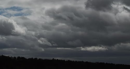 Sky With Clouds Weather Nature Over The Forest