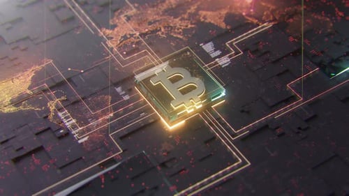 Digital Bitcoin Background