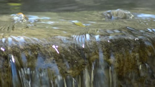 Wasser des Berglaufs