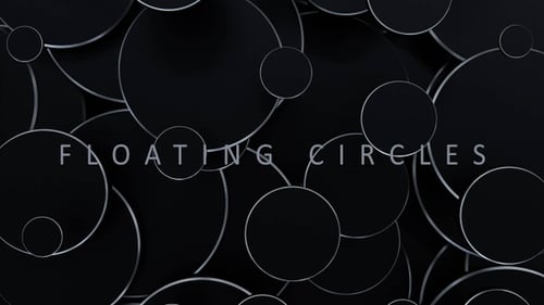 Dynamic Black and Silver Circles Animation
